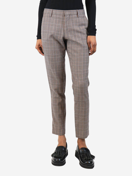 Brown plaid trousers - size UK 18 product image