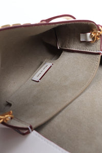 Victoria Beckham White chain leather top handle bag