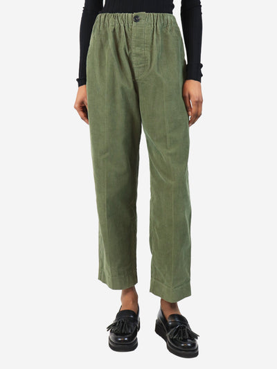 Green corduroy trousers - size UK 6 Trousers Sofie D'Hoore 