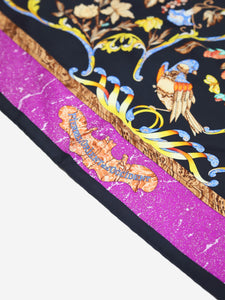 Hermes Multicolour floral silk scarf