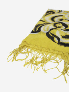 Dries Van Noten Green silk printed scarf