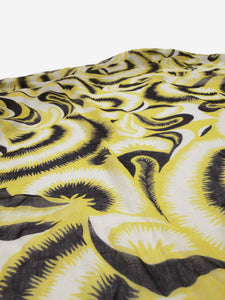 Dries Van Noten Green silk printed scarf