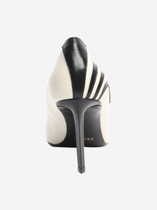 Celine White fan applique heels - size EU 40 (UK 7)