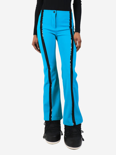 Blue flared ski pants - size UK 4 Trousers Fendi 