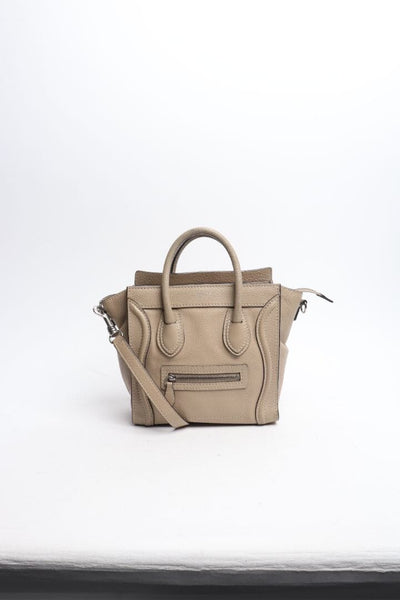 Celine  Nano Luggage Calfskin 2Way Handbag - size