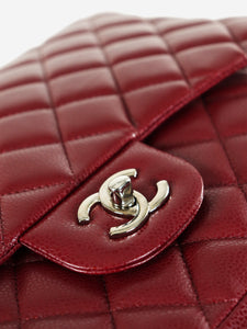 Chanel Cherry red 2010-2011 jumbo Classic single flap bag