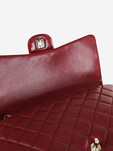 Chanel Cherry red 2010-2011 jumbo Classic single flap bag