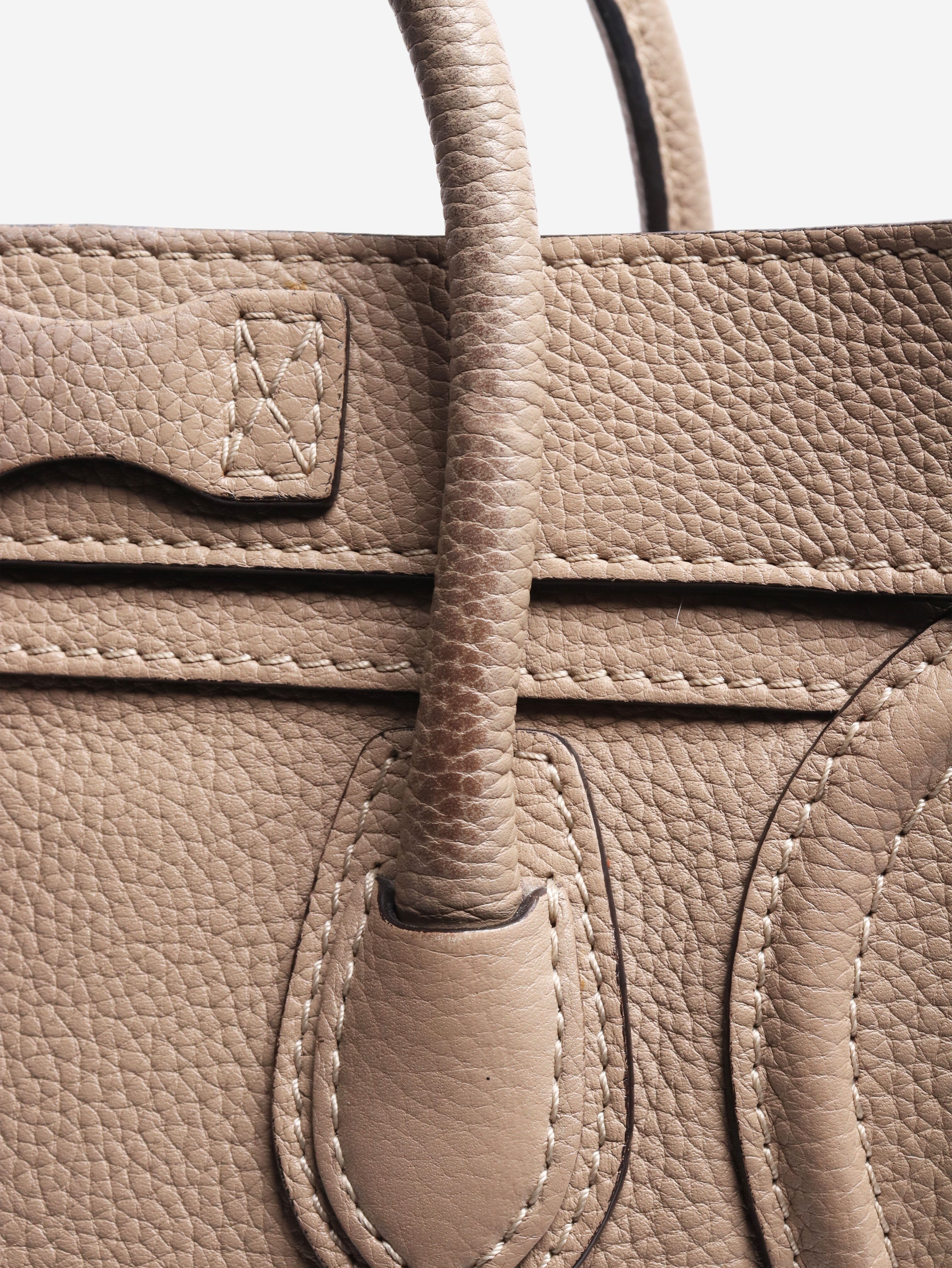 Celine Nano Luggage Calfskin 2Way Handbag - size Shoulder bags Celine 