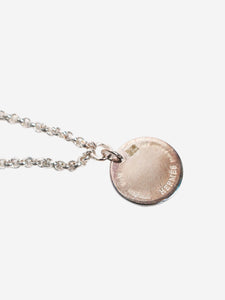 Hermes Silver Ex-Libris charm bracelet