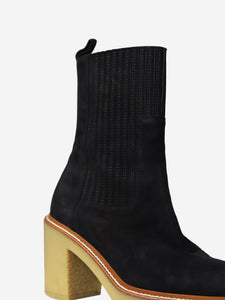 Hermes Black suede boots - size EU 37