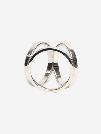 Silver Trio scarf 90 ring Rings Hermes 