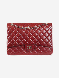 Chanel Cherry red 2010-2011 jumbo Classic single flap bag