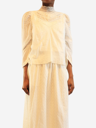 White Adelphine top - size XS Tops Doen 