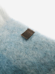 Loewe Blue mohair anagram scarf