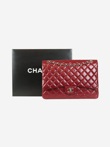 Chanel Cherry red 2010-2011 jumbo Classic single flap bag