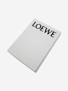 Loewe Blue mohair anagram scarf