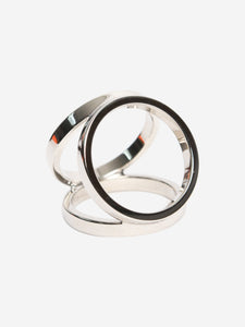 Hermes Silver Trio scarf 90 ring