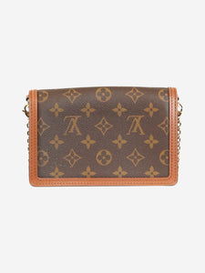 Louis Vuitton Brown Monogram Dauphine chain wallet