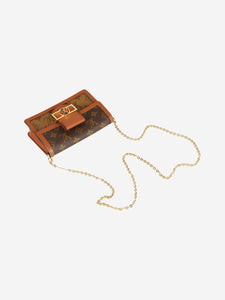 Louis Vuitton Brown Monogram Dauphine chain wallet