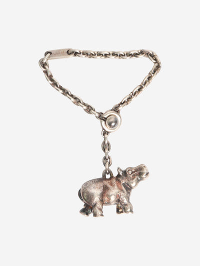 Silver S Porte Cles Hippo charm