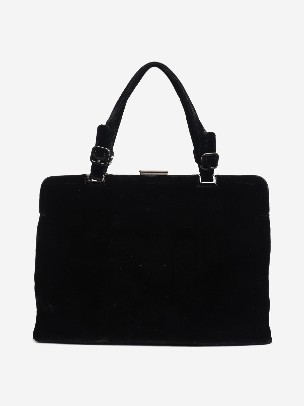 Vintage black velour top handle bag Top Handle Bags Prada 
