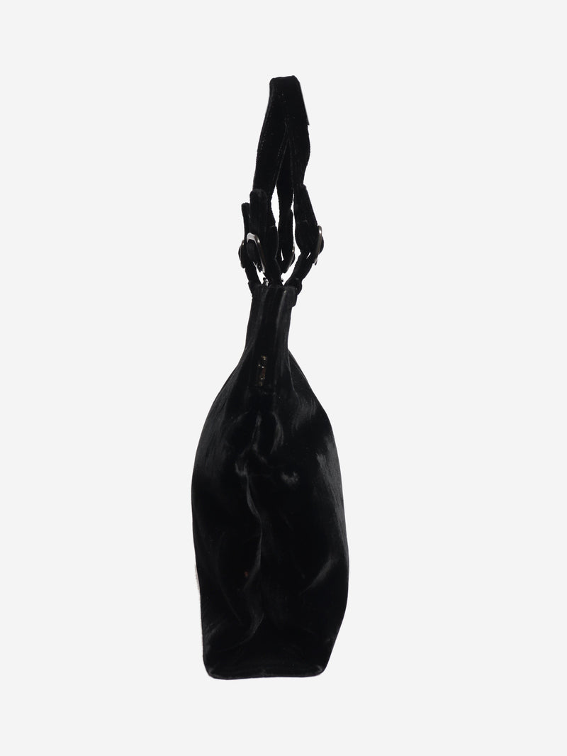 Vintage black velour top handle bag Top Handle Bags Prada 