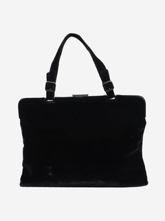 Vintage black velour top handle bag Top Handle Bags Prada 