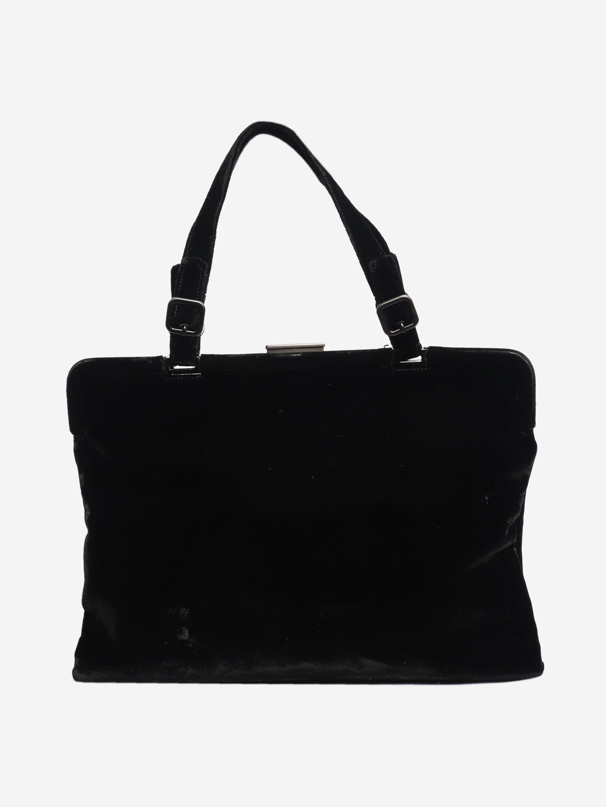 Vintage black velour top handle bag Top Handle Bags Prada 
