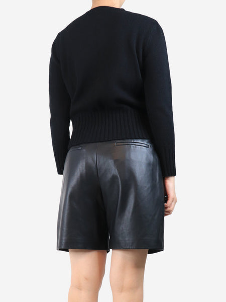 Black cashmere jumper - size UK 8 alternate image