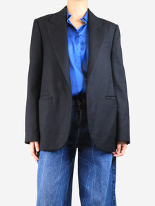 Philosophy Black wool blazer - size UK 8