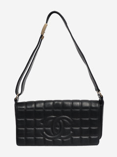 Black vintage 2002 Chocolate bar shoulder bag Shoulder bags Chanel 
