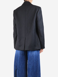 Philosophy Black wool blazer - size UK 8