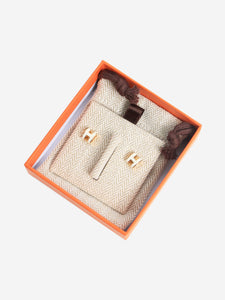 Hermes Silver Chaine d'ancre Enchainee scarf ring