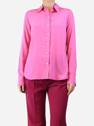 Pink silk crepe shirt - size UK 8 Tops Stella McCartney 