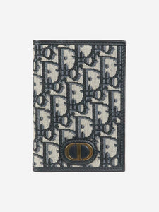 Christian Dior Blue 30 Montaigne Passport Holder