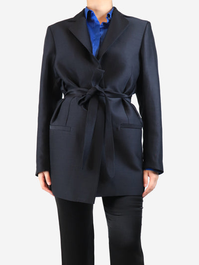 Black wool and silk evening blazer - size UK 4 Coats & Jackets Toteme 