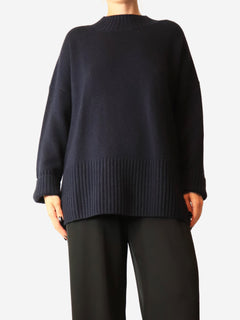 Navy cashmere jumper - size M Knitwear Chinti & Parker 