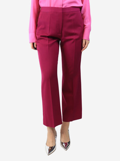 Pink wool trousers - size UK 12 Trousers Stella McCartney 