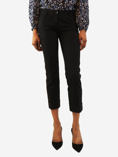 Black capri trousers - size UK 6 Trousers Dolce & Gabbana 