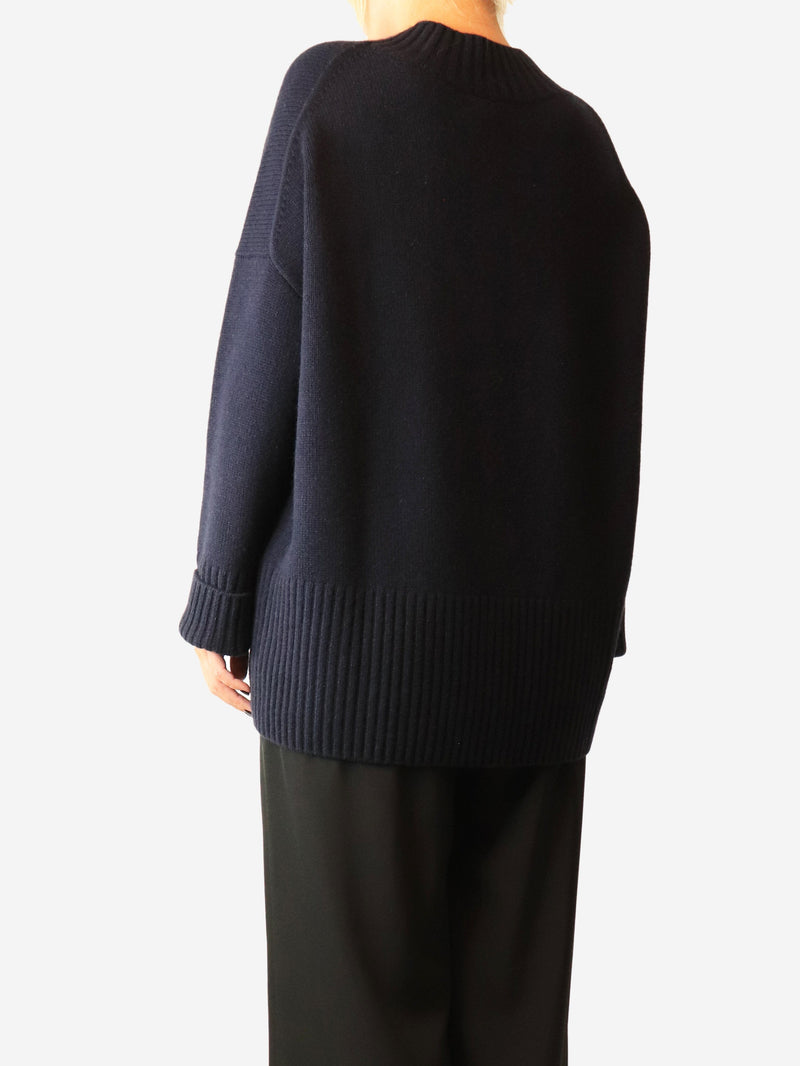 Navy cashmere jumper - size M Knitwear Chinti & Parker 