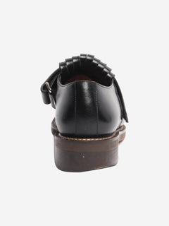 Black fringed leather loafers - size EU 40 Flat Shoes Marni 