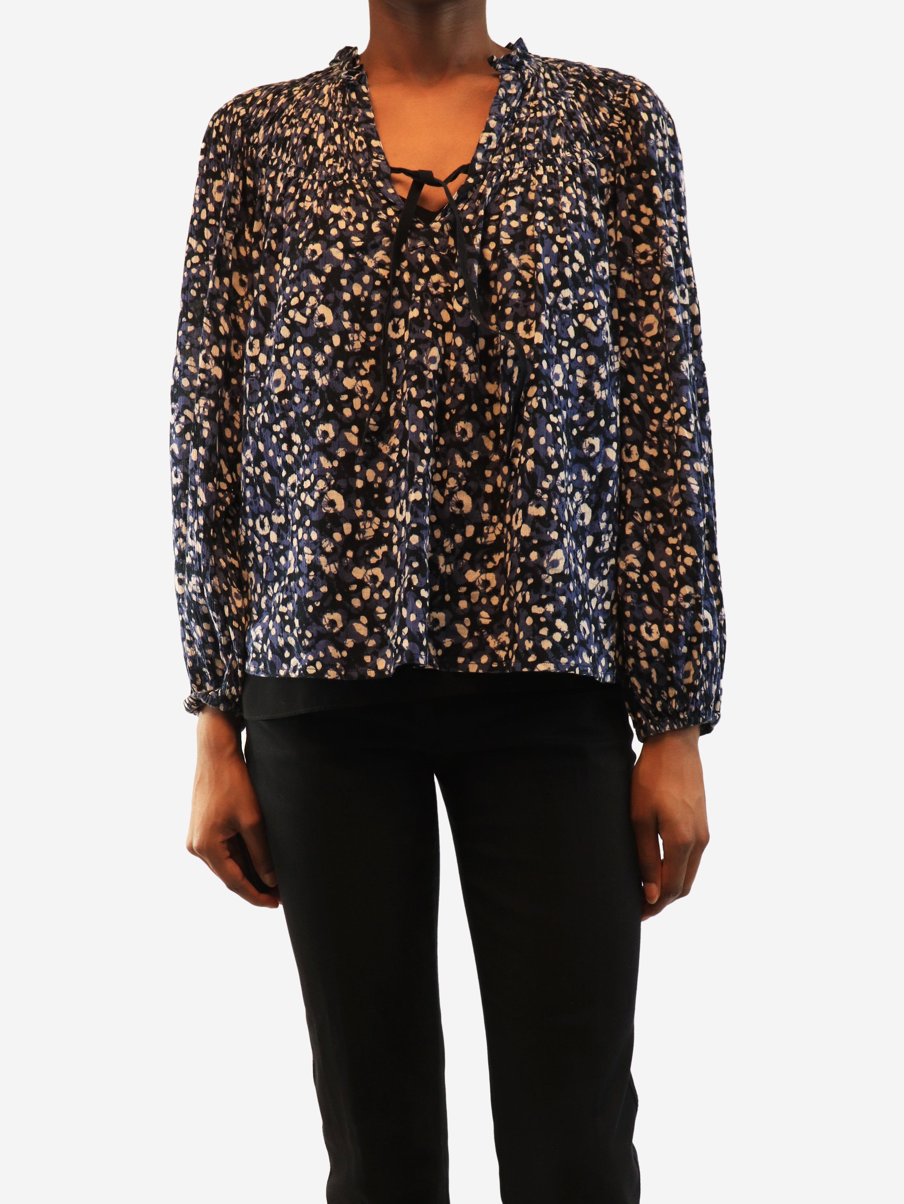 Blue floral blouse - size UK 8 Dresses Ulla Johnson 