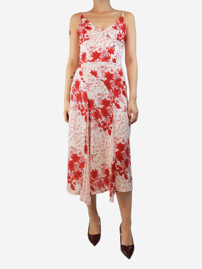 Red printed sleeveless dress - size UK 10 Dresses Ermanno Scervino 