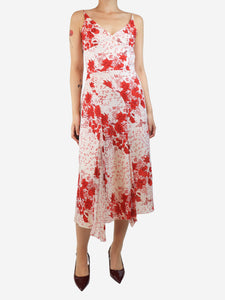 Ermanno Scervino Red printed sleeveless dress - size UK 10