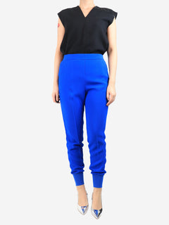 Blue cuffed trousers - size UK 8 Trousers Stella McCartney 