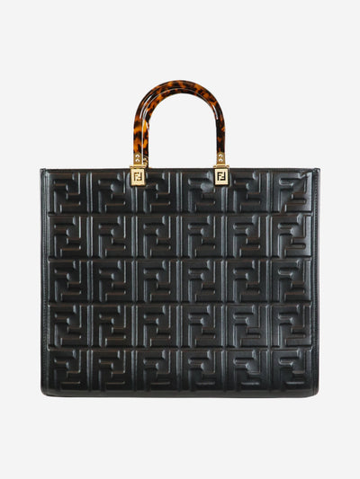 Black FF embossed 2way tote bag Tote Bags Fendi 