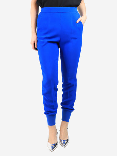 Blue cuffed trousers - size UK 8 Trousers Stella McCartney 