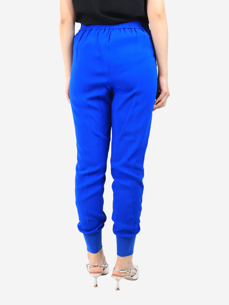Blue cuffed trousers - size UK 8 Trousers Stella McCartney 