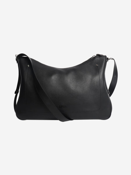 Black large Slider Zipped Hobo bag product image