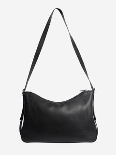 Black large Slider Zipped Hobo bag
